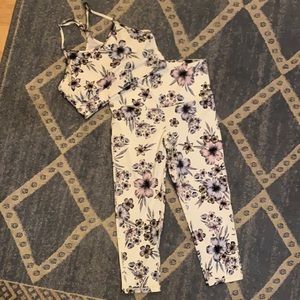 Floral workout set